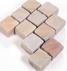 Seltra Pflaster Rio Dorado Spaltrau Gelb-Bunt, Naturstein