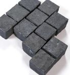 Seltra Pflaster Sanoku Ele geflammt Anthrazit-Schwarz, Naturstein - 10x10x8 cm