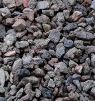 Seltra Lavasplitt gebrochen Braun-Bunt, Lava