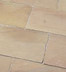 Seltra Terrassenplatte MANDRA CLASSIC satiniert Gelb-Hellbeige Naturstein