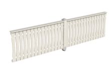 Skan Holz Brüstung Balkonschalung Fichte, 400x96 cm - Weiß