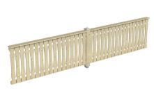 Skan Holz Brüstung Balkonschalung Fichte, 465x96 cm - Natur