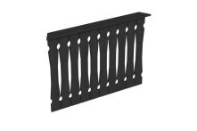 Skan Holz Brüstung Balkonschalung Nancy 1, 120x96 cm - Anthrazit