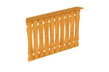 Skan Holz Brüstung Balkonschalung Nancy 1, 120x96 cm - Eiche hell