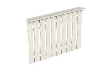 Skan Holz Brüstung Balkonschalung Nancy 1, 120x96 cm - Weiß