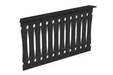 Skan Holz Brüstung Balkonschalung Nancy 2/Versailles, 150x96 cm - Anthrazit