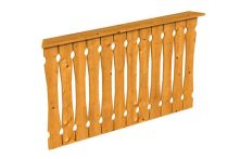 Skan Holz Brüstung Balkonschalung Nancy 2/Versailles, 150x96 cm - Eiche hell