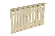 Skan Holz Brüstung Balkonschalung Nancy 2/Versailles, 150x96 cm - Natur