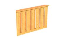 Skan Holz Brüstung Deckelschalung Colmar 1, 120x84 cm - Natur