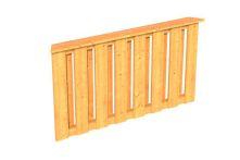 Skan Holz Brüstung Deckelschalung Colmar 2, 150x84 cm - Natur