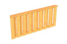 Skan Holz Brüstung Deckelschalung Colmar 3, 180x84 cm - Natur