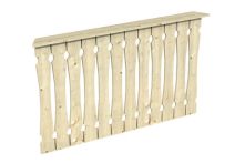 Skan Holz Brüstung Balkonschalung Nice 2, 150x96 cm - Natur