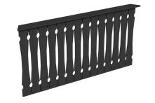 Skan Holz Brüstung Balkonschalung Nice 3, 180x96 cm - Anthrazit