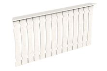 Skan Holz Brüstung Balkonschalung Nice 3, 180x96 cm - Weiß