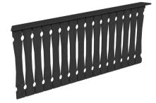 Skan Holz Brüstung Balkonschalung Nice 4, 210x96 cm - Anthrazit