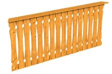 Skan Holz Brüstung Balkonschalung Nice 4, 210x96 cm - Eiche hell