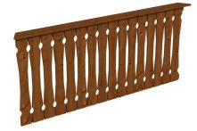 Skan Holz Brüstung Balkonschalung Nice 4, 210x96 cm - Nussbaum