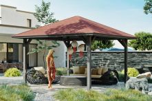 Skan Holz 4-Eck Pavillon Cannes