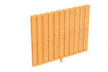 Skan Holz Seitenwand Deckelschalung Douglasie, 205x160 cm - Natur