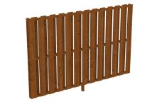 Skan Holz Seitenwand Deckelschalung Douglasie, 255x160 cm - Nussbaum