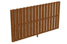 Skan Holz Seitenwand Deckelschalung Douglasie, 305x160 cm - Nussbaum