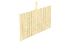 Skan Holz Rückwand aus Deckelschalung 20x120 mm Fichte, 341x180 cm - Natur