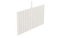 Skan Holz Rückwand aus Deckelschalung 20x120 mm Fichte, 341x180 cm - Weiß