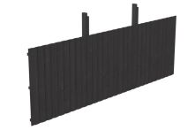 Skan Holz Rückwand aus Deckelschalung 20x120 mm Fichte, 550x180 cm - Anthrazit