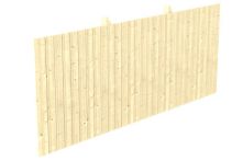Skan Holz Rückwand aus Deckelschalung 20x120 mm Fichte, 550x220 cm - Natur