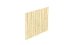 Skan Holz Seitenwand aus Deckelschalung 20x120 mm Fichte, 230x180 cm - Natur