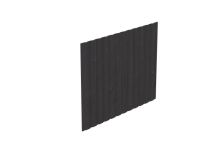 Skan Holz Seitenwand aus Deckelschalung 20x120 mm Fichte, 230x180 cm - Anthrazit