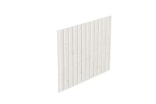 Skan Holz Seitenwand aus Deckelschalung 20x120 mm Fichte, 230x180 cm - Weiß