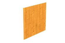 Skan Holz Seitenwand aus Deckelschalung 20x120 mm Fichte, 230x220 cm - Eiche hell