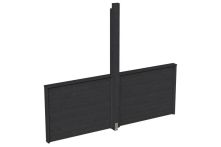 Skan Holz Brüstung für Pavillon Toulouse, 270x106 cm - Anthrazit