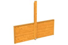 Skan Holz Brüstung für Pavillon Toulouse, 270x106 cm - Eiche hell