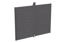 Skan Holz Wand für Pavillon Toulouse, 270x209 cm - Schiefergrau