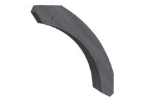 Skan Holz Rundes Kopfband 8 x 5,5 x 75 cm - Schiefergrau