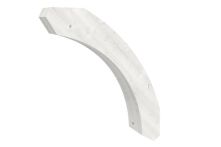 Skan Holz Rundes Kopfband 8 x 5,5 x 75 cm - Weiß