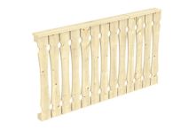 Skan Holz Brüstung Balkonschalung Fichte, 170x96 cm - Natur