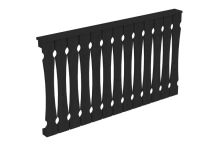 Skan Holz Brüstung Balkonschalung Fichte, 170x96 cm - Anthrazit