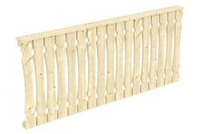 Skan Holz Brüstung Balkonschalung Fichte, 220x96 cm - Natur