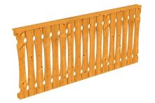 Skan Holz Brüstung Balkonschalung Fichte, 220x96 cm - Eiche hell