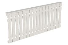 Skan Holz Brüstung Balkonschalung Fichte, 220x96 cm - Weiß