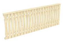 Skan Holz Brüstung Balkonschalung Fichte, 270x96 cm - Natur