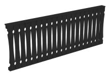Skan Holz Brüstung Balkonschalung Fichte, 255x96 cm - Anthrazit