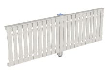 Skan Holz Brüstung Balkonschalung Fichte, 305x96 cm - Weiß