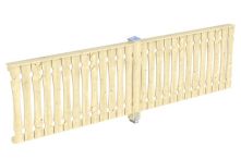 Skan Holz Brüstung Balkonschalung Fichte, 355x96 cm - Natur