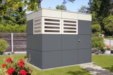 Skan Holz Gartenhaus Perth Schiefergrau