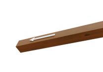 Skan Holz Aufpreis Pfostenverlängerung in lfm. Leimholz, 12x12 cm - Nussbaum