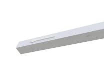 Skan Holz Aufpreis Pfostenverlängerung in lfm. Leimholz, 12x12 cm - Weiß